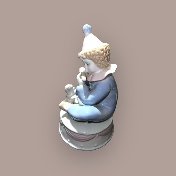 Vintage Musical Paul Sebastian Porcelain Clown Playing Flute - Picture 8 of 14